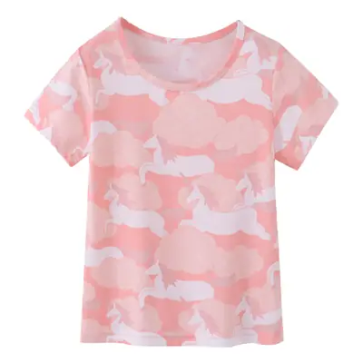 2024 Pink Camo Kids T-Shirt Small Medium