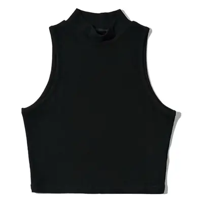 Women's Black Sleeveless Knitted Vest