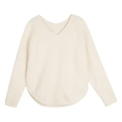 Women's Black Knitted V-Neck Loose Top Bottomy Set