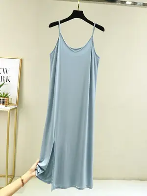 Women's Long Sleeve V-Neck Black Skirt Dress