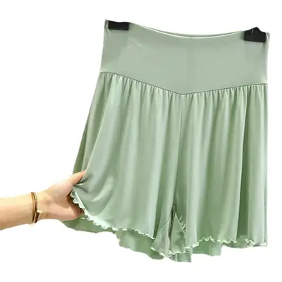 White High Waist Belly Tucking Shorts Modal Summer Wear