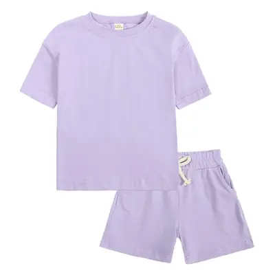 Pink 2-Piece Kids Shorts Set for Small Medium