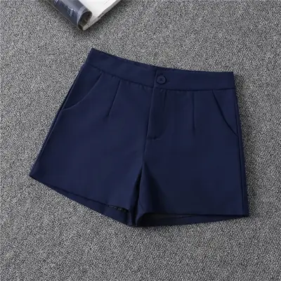Women's High-Waisted Blue Shorts for Autumn 2026