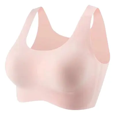Seamless Vest Push up Small Breasts Big Breasts Appear Smaller Thin Beautiful Back Sports Bra Large Size Intimates Women's Bra Autumn and Winter