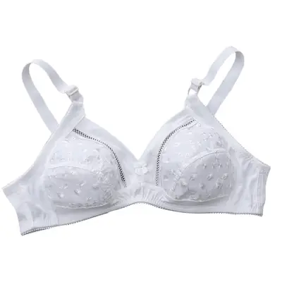 in stock wholesale wholesale no steel ring no sponge no steel ring bra middle-aged mother plus size big B cup running underwear