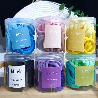 50 Pcs Korean Dongdaemun Hair Ties 4cm Rubber Band