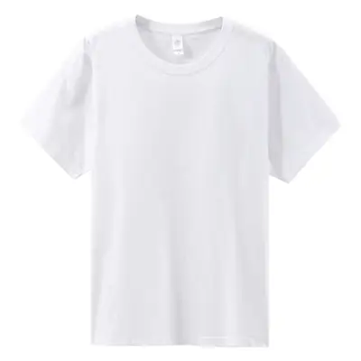 270g Cotton T-Shirt Men Women Spring Summer Loose White Base
