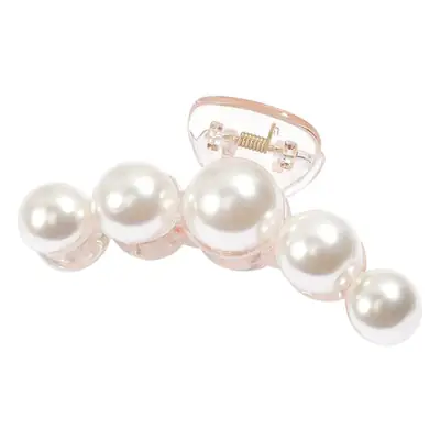Elegant Pearl Clip Hairpin with Metal Clamp