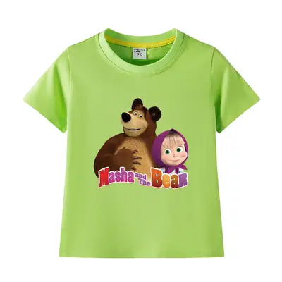 Nash and Bear Cartoon T-Shirt Purple Kids Cotton