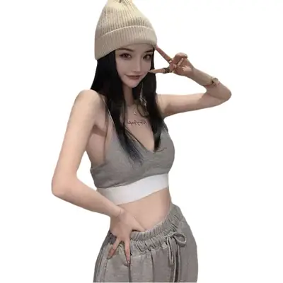 Women's White Loose Harem Pants Ankle-Tied Casual Summer