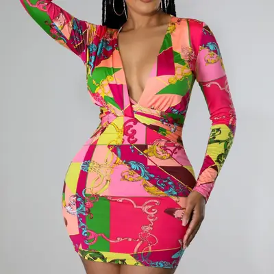 Y8038 Printed Floral Shorts Set for Women