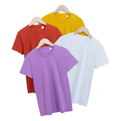 2026 High-End 190g High-Count Double-Sided Liquid Ammonia Mercerized Cotton T-Shirt for Women, Summer Short-Sleeved Pure Cotton Versatile White Round-Neck T-Shirt