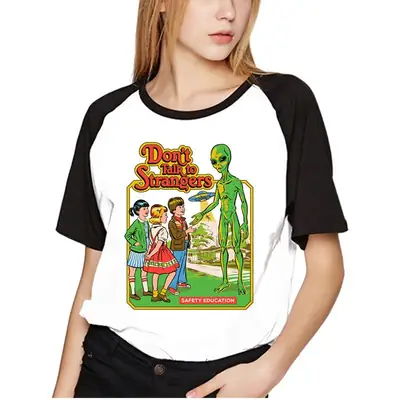 Women Red T-Shirt with "SEWING" Graphic
