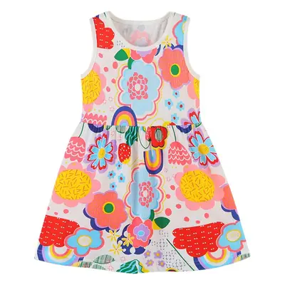 New Girl's Knitted Cotton Cartoon Skirt Vest Puff Sleeves