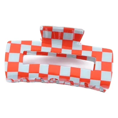 Imitation Checkerboard Hair Clip for Women