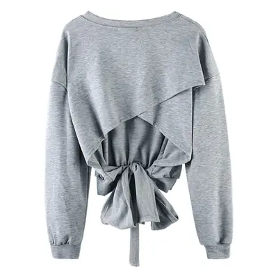 Women's White Long Sleeve Top with Black Skirt Set