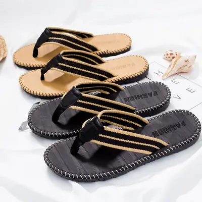 Flip-flops summer Net Red new casual beach flip-flops men's outdoor a generation of hair lovers beach shoes