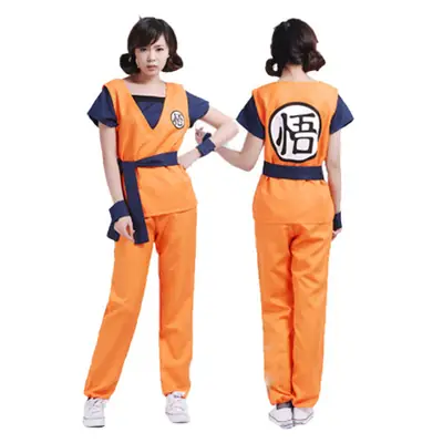 Monkey King Dragon Ball Costume Orange Pants Set