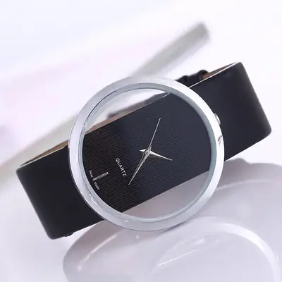 Transparent Hollow Korean Style Belt Watch for Men Women
