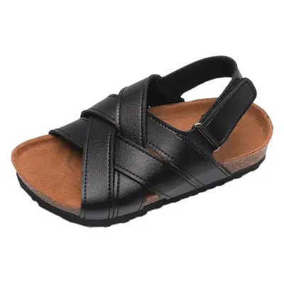 Ruifei Spring and Summer Kidsren's Cork Sandals, Student Boys' One-word Shoes, Baby Girls' Flip-flops, New Beach K-style