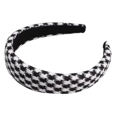 Houndstooth Retro Headband Women Autumn Winter