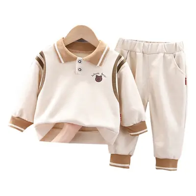 Children's Yellow Polo Track Suit 2-Piece Set
