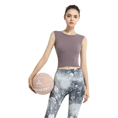 Women's Tight Stretch Sports Vest Solid Color