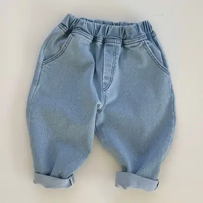 Blue Jeans for Kids Spring Autumn Casual Pants