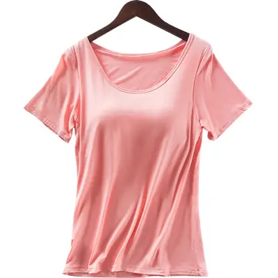 Women's 3D Padded Cup Bra Pink All-In-One
