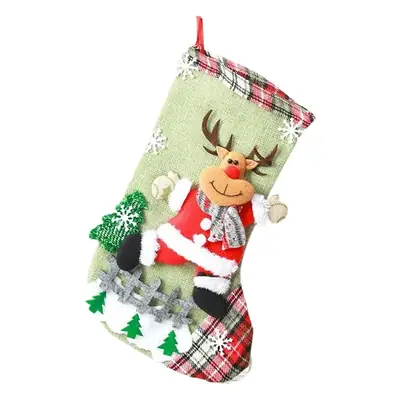 Christmas Deer Embroidered Socks for Party & Gift