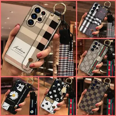Fashion Daisy Silicone Phone Case for Samsung S22 Ultra