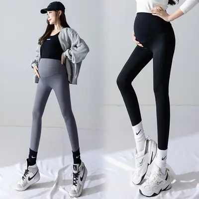 Maternity Yoga Pants Black Elastic Leggings