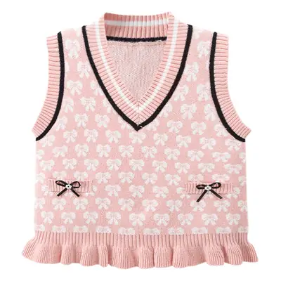 Pink Korean Style Baby's Vest for Girls