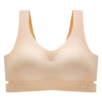 Tea Polyphenol Cross Side Buckle Push Up Bra No Steel Ring