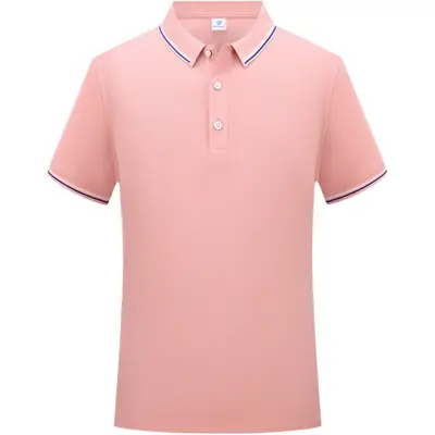 Men & Women Blue Polo Shirt with Logo Print