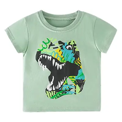 Kids T-Shirt Pure Cotton Mint Green Short Sleeve