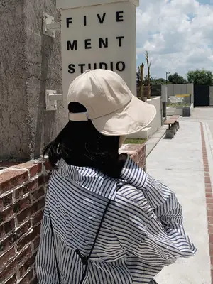 Adjustable Peaked Hat for Girls Sun Protection