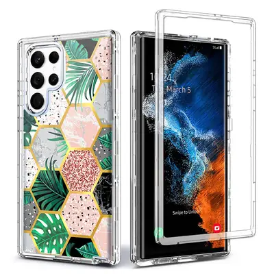 Transparent 3-in-1 Drop Cover for Samsung S21 to S23 Ultra