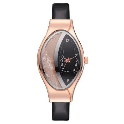 Women's Pink Quartz Watch with Rose Gold Band