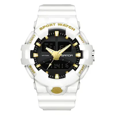 Sanda Boys Waterproof Dual Display Electronic Watch for Boys