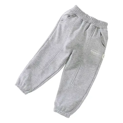 Boys' Black Cotton Casual Pants for Kids Spring Autumn 2023