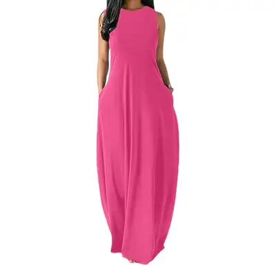 Black Round Neck Vest Vest Dress 2022 Summer