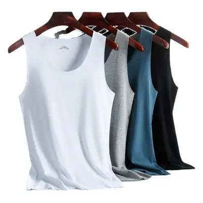 Men's Modal Vest Teal Slim Fit Summer Wear