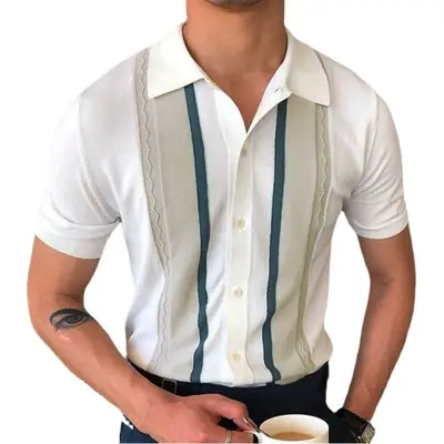 Men's White Plain T-Shirt SY0041