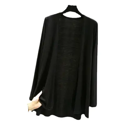Women Grey Long Sleeve Cardigan Summer Wear