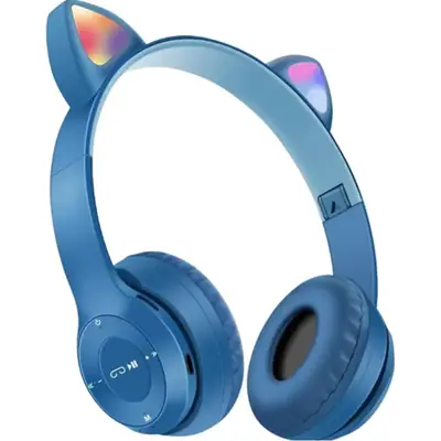 Cat Ear Bluetooth Headset Pink White