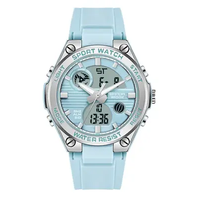 Sanda Smart Electronic Sports Watch for Men Light Blue