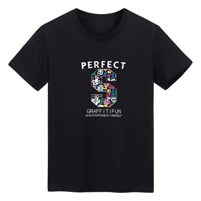 Men Printed T-Shirt White Slim Fit Large