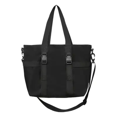 Men's Oxford Cloth Shoulder Bag Large Capacity Contrast Gray Black