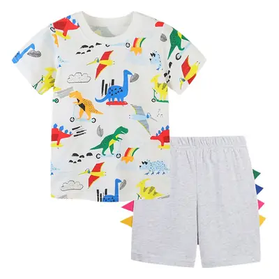 Kids Cotton T-Shirt Cartoon Print Summer Wear